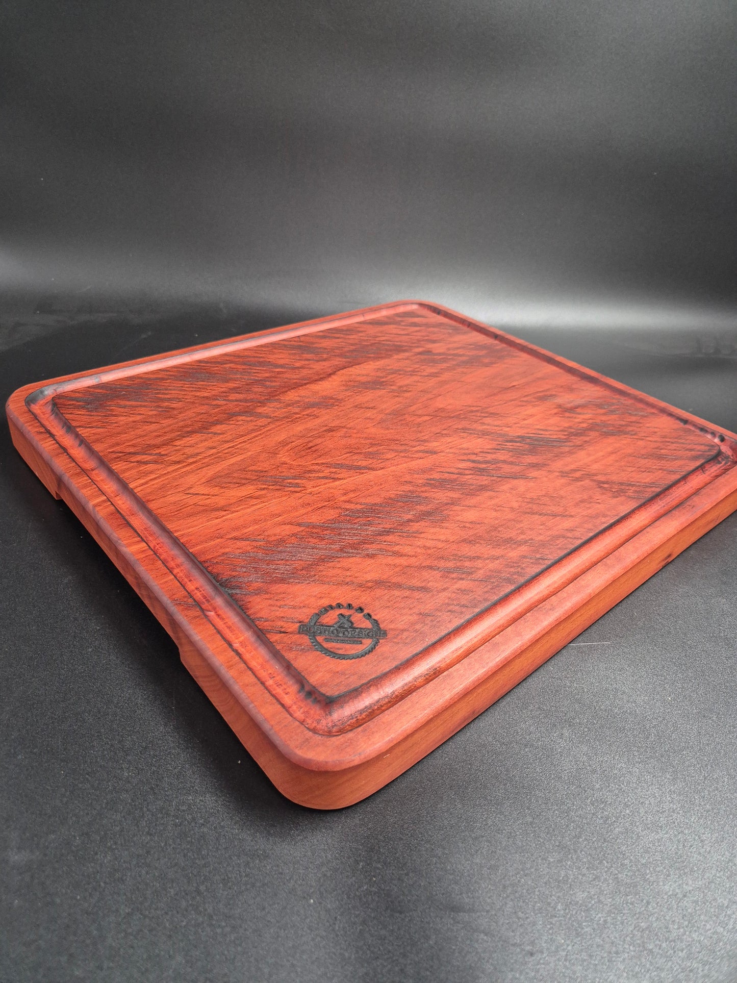 Chainsaw Marked Iron Bark Chopping Block
