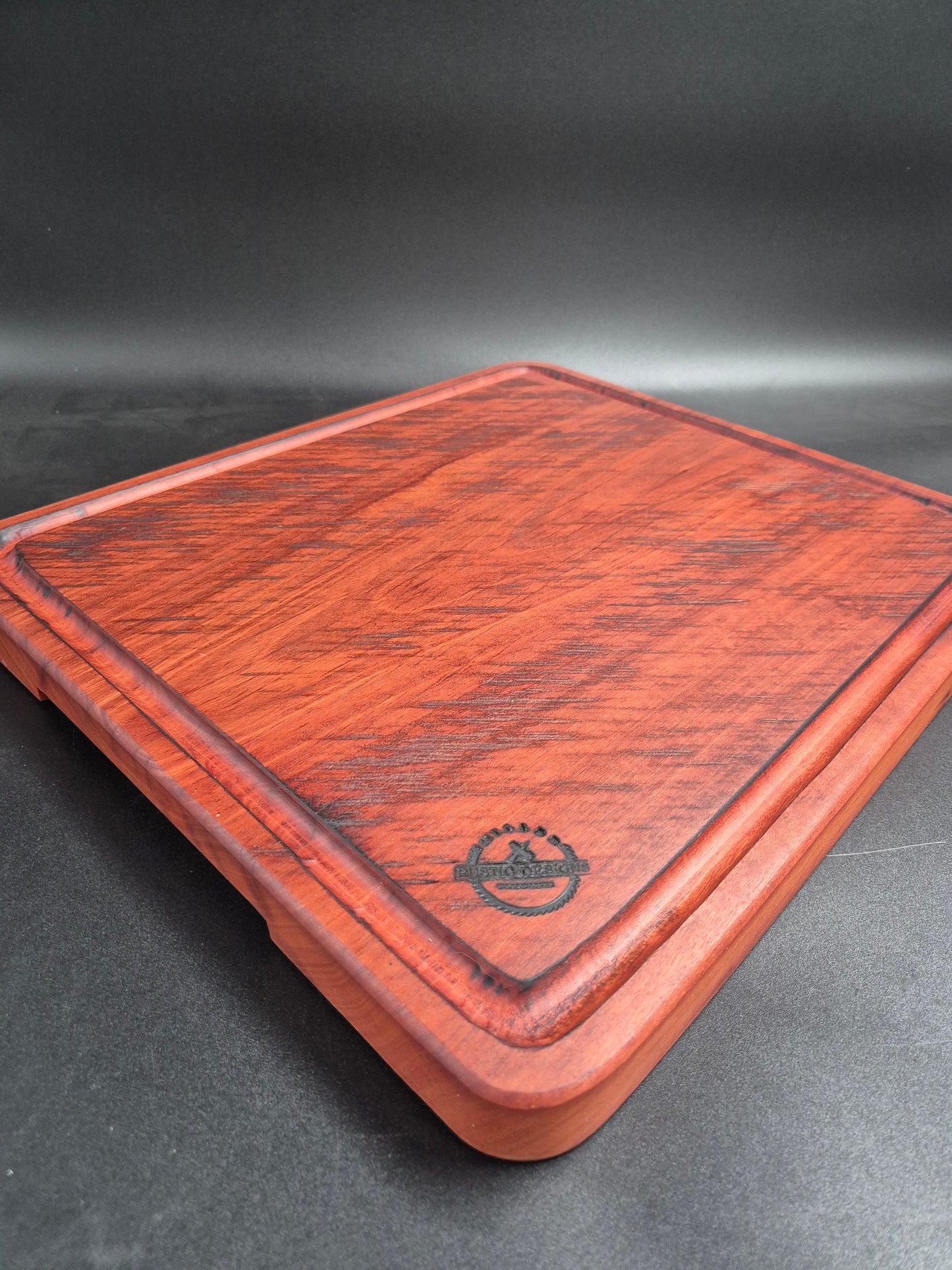 Chainsaw Marked Iron Bark Chopping Block