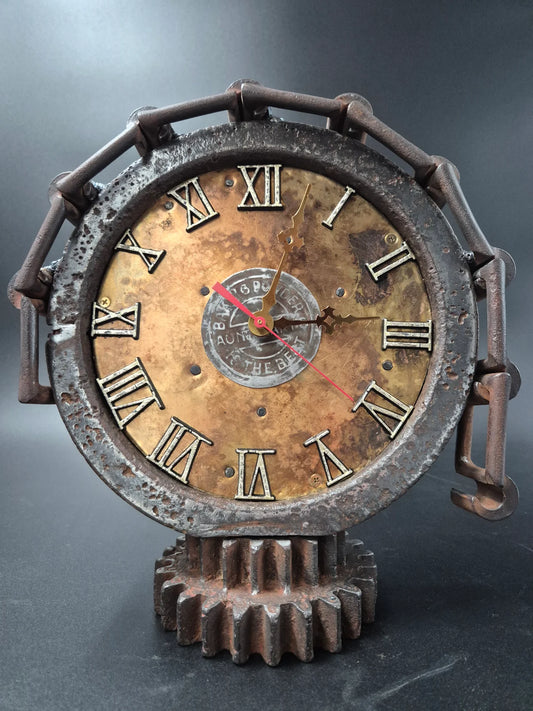 Brass Chain Rustic Clock