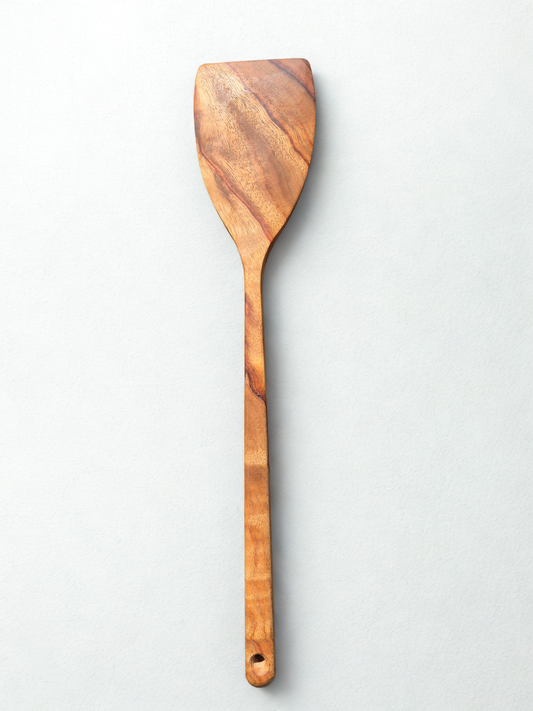 Premium Low Tox Range - Camphor Laurel Paddle Shape Spoon With Flat Edge