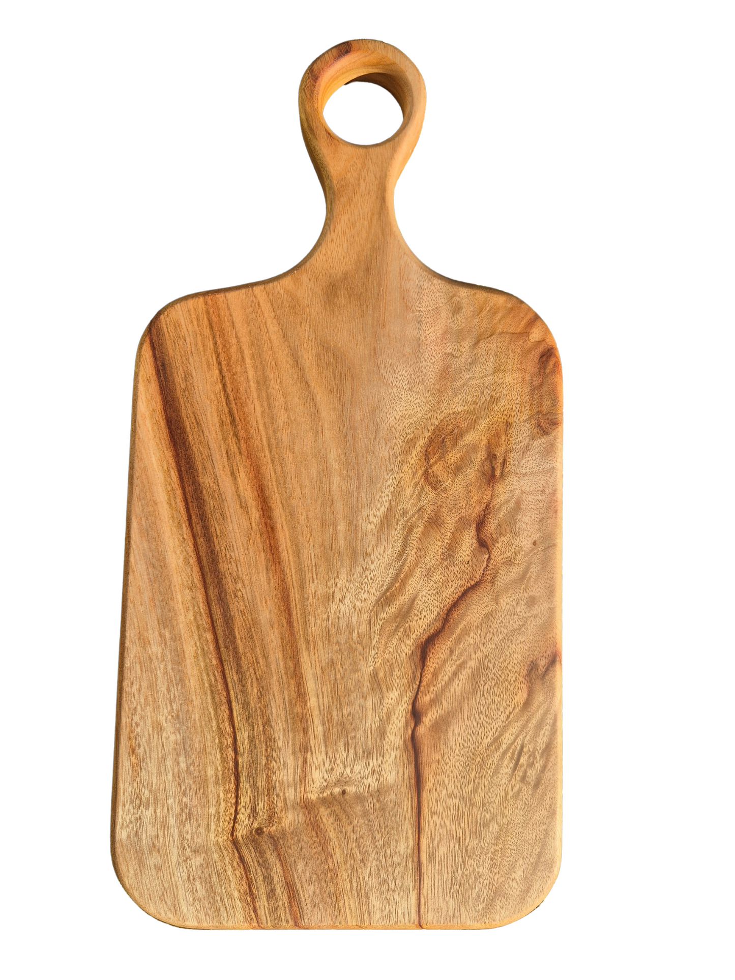 Australian made charcuterie board, paddle grazing board, handmade chopping board, Camphor Laurel chopping board, solid timber cutting board, wooden serving board, cheese board, antipasto board, charcuterie board, grazing platter, non-toxic chopping board, low-tox kitchenware, eco-friendly kitchen gifts, food-safe chopping board, sustainable timber kitchenware, Australian hardwood kitchen accessories, handmade serving platter, one piece chopping board, no glues or joins.