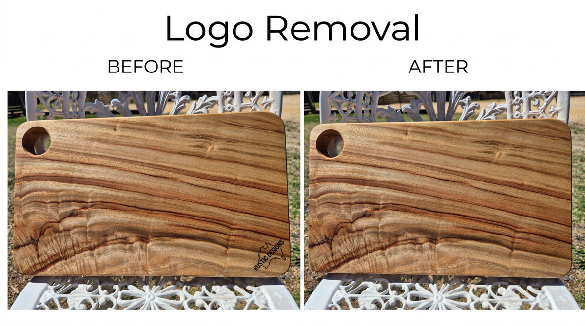 Rustic Designs Logo Removal