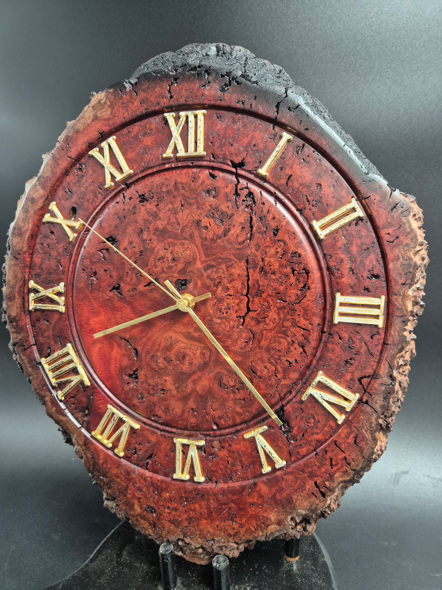 Red Gum Burl Clock ( Large)