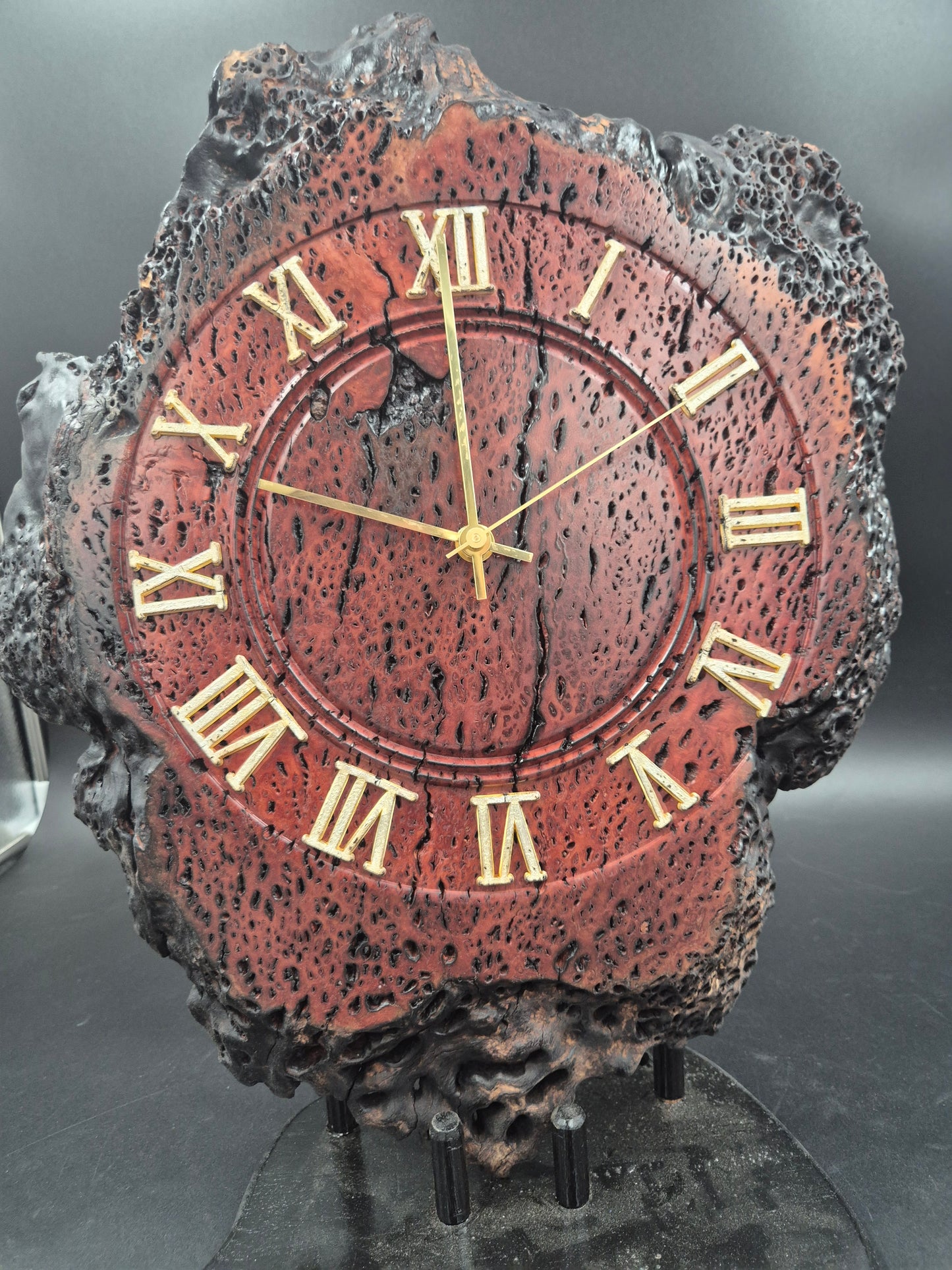 Ironbark Burl Clock