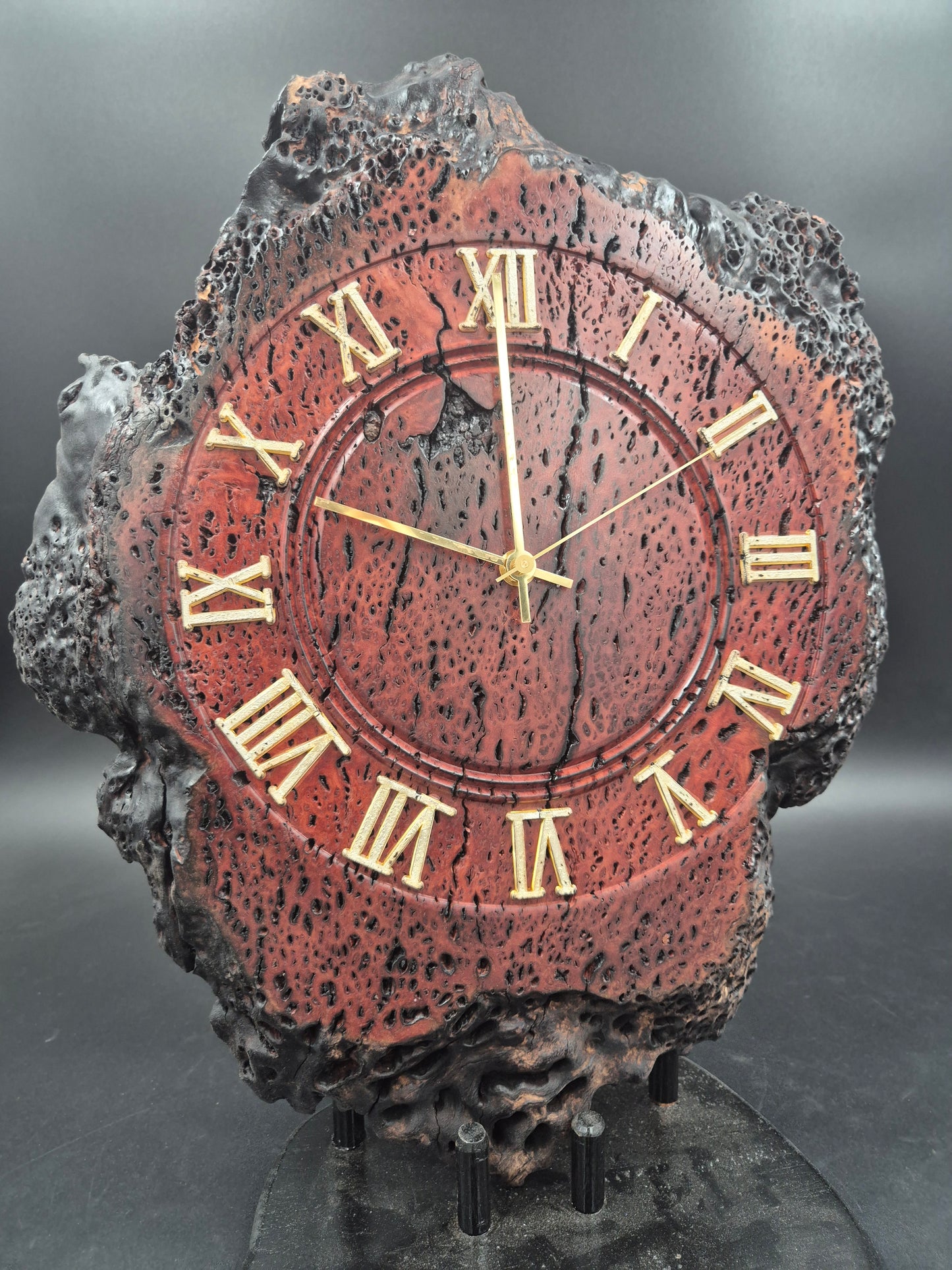 Ironbark Burl Clock