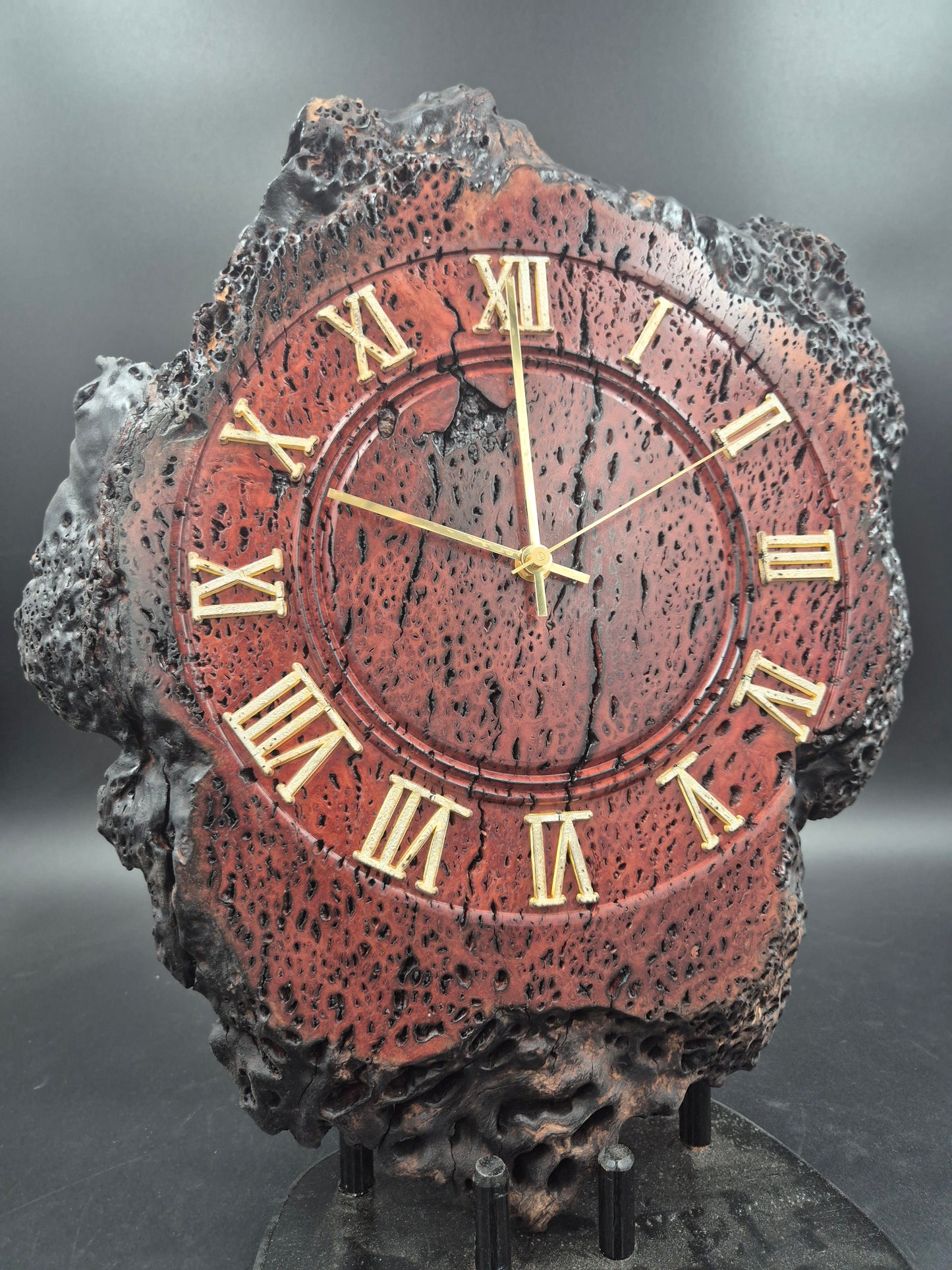 Ironbark Burl Clock